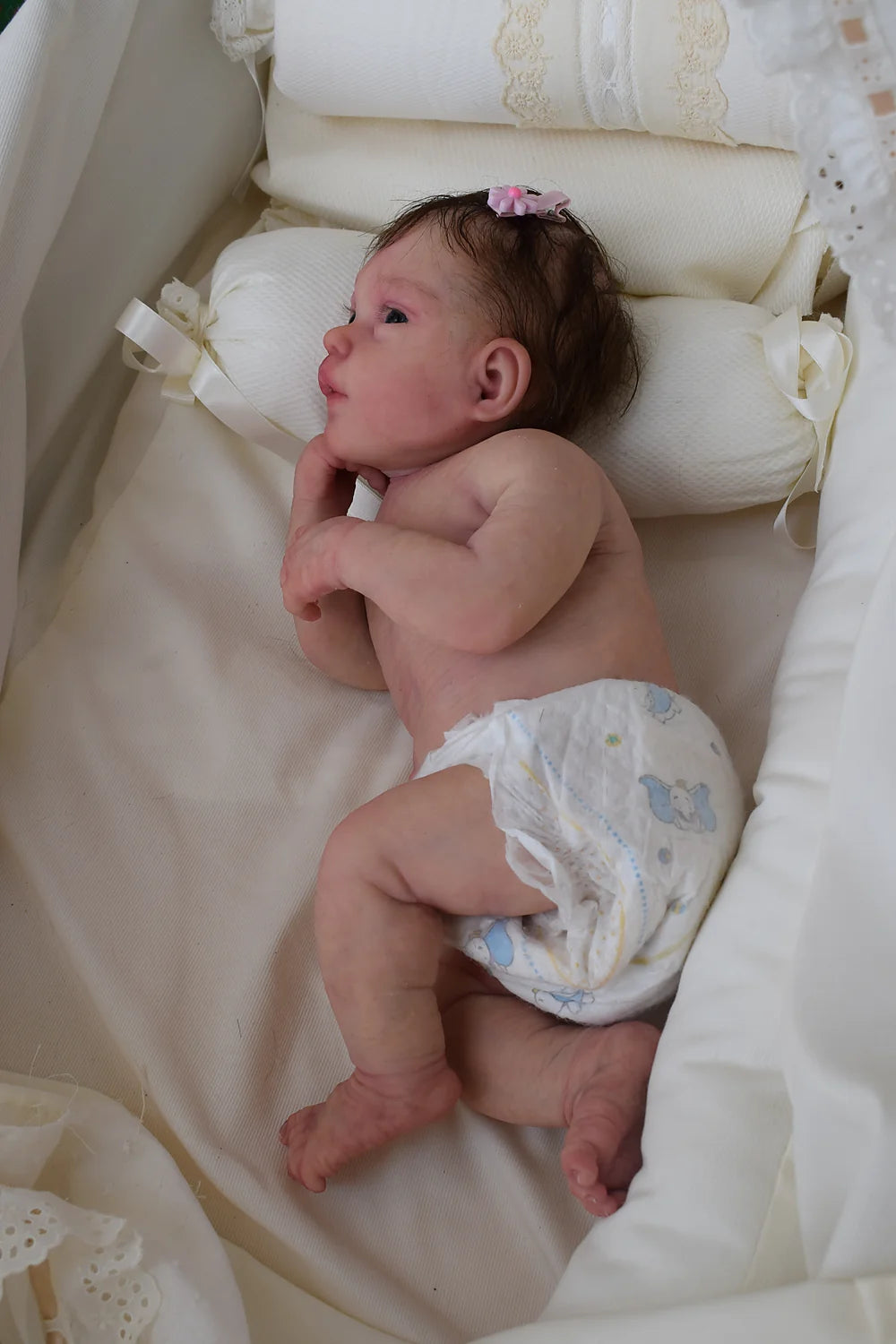 Kelly – 18-Inch Full Body Silicone Reborn Baby Girl