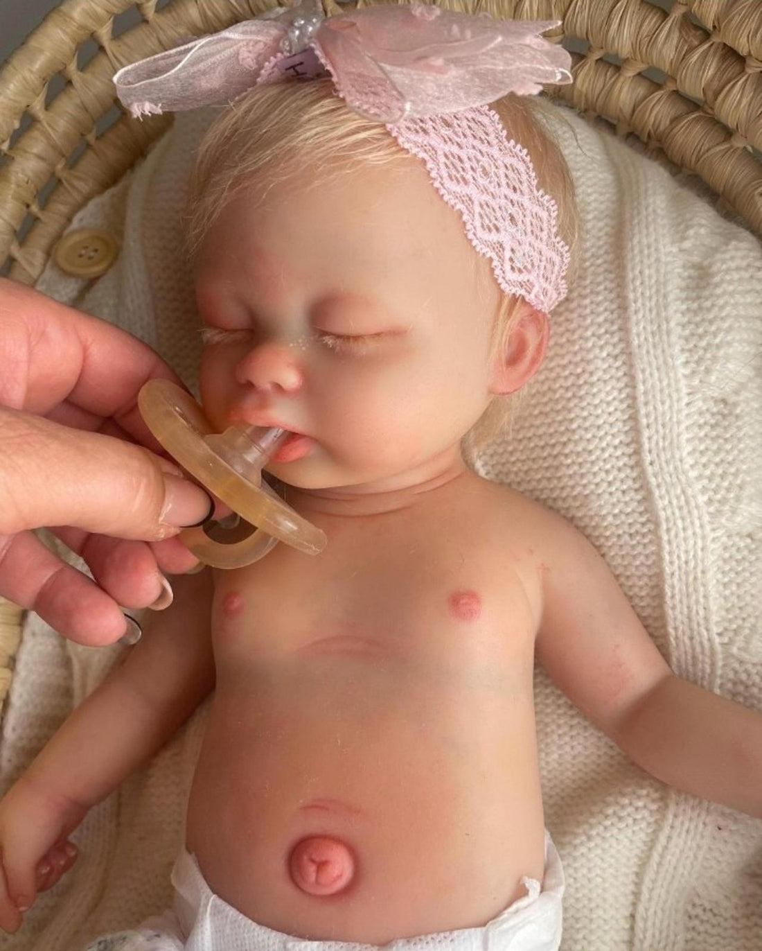 15-Inch Full Body Silicone Reborn Baby Girl – 5 lbs