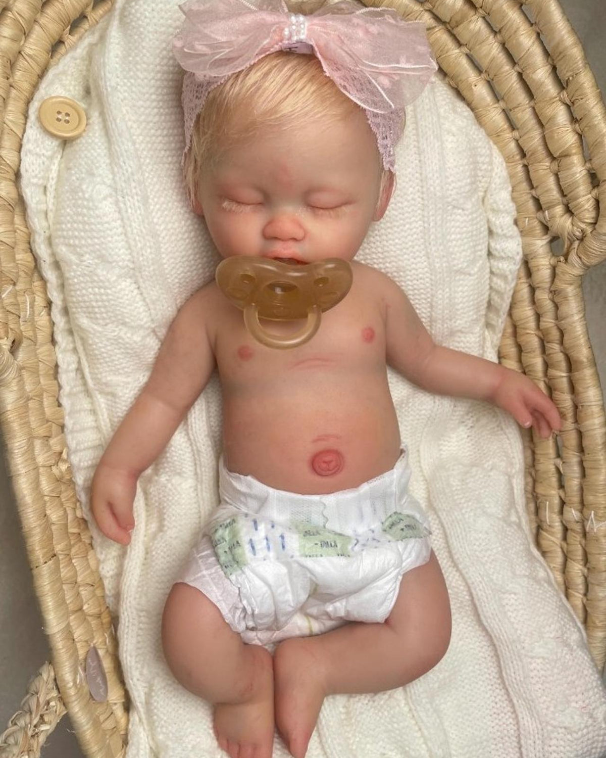 15-Inch Full Body Silicone Reborn Baby Girl – 5 lbs