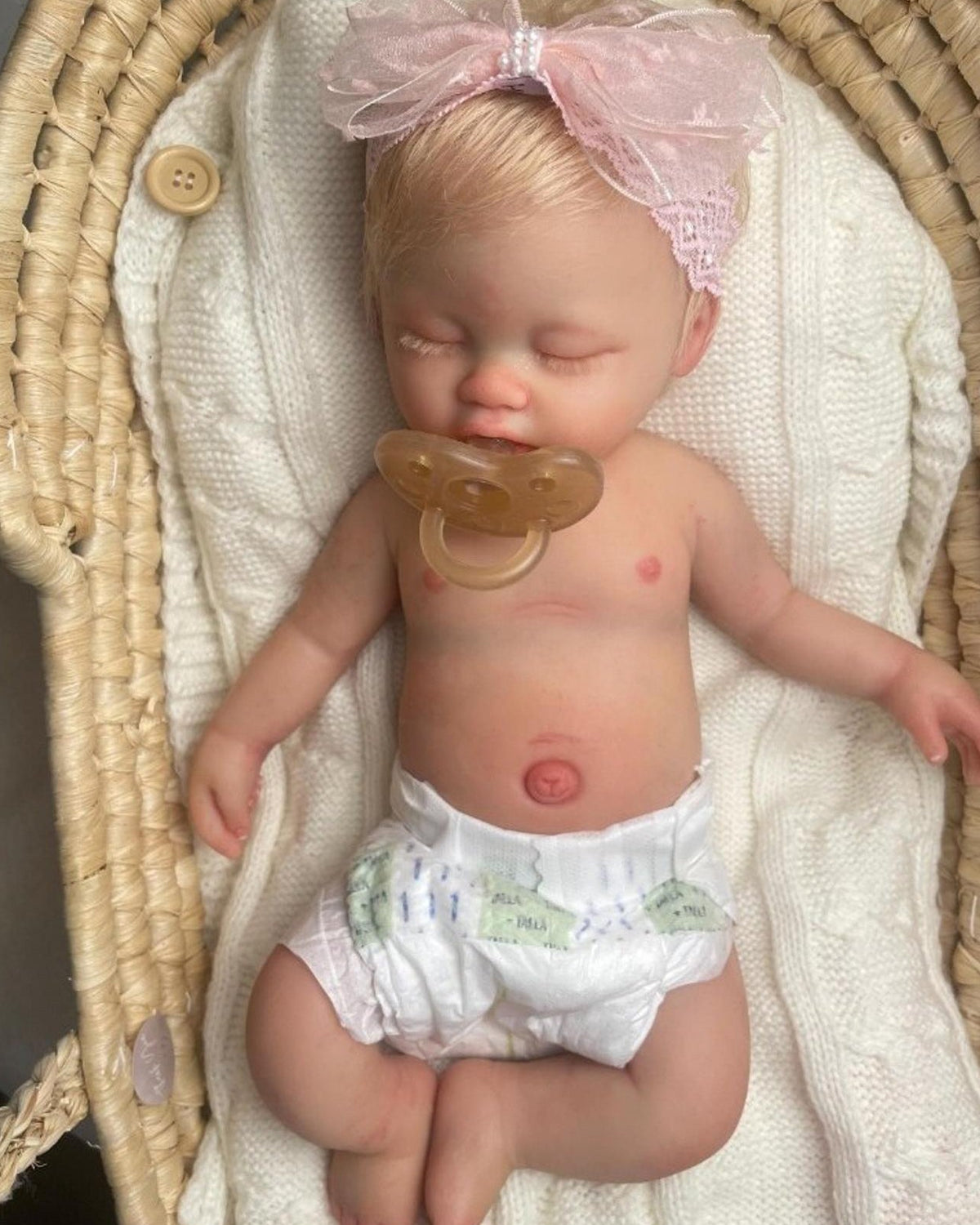 15-Inch Full Body Silicone Reborn Baby Girl – 5 lbs