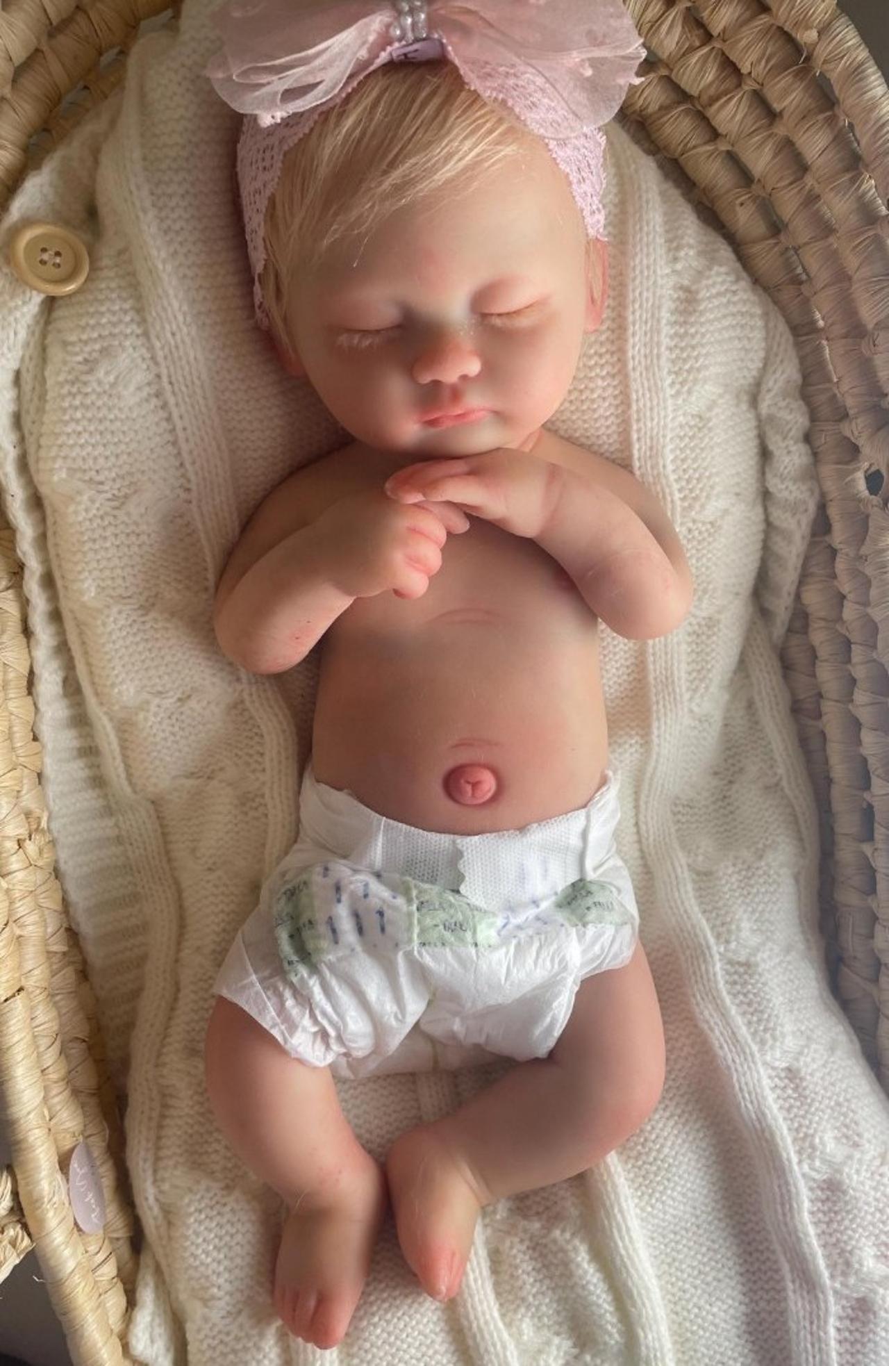 15-Inch Full Body Silicone Reborn Baby Girl – 5 lbs