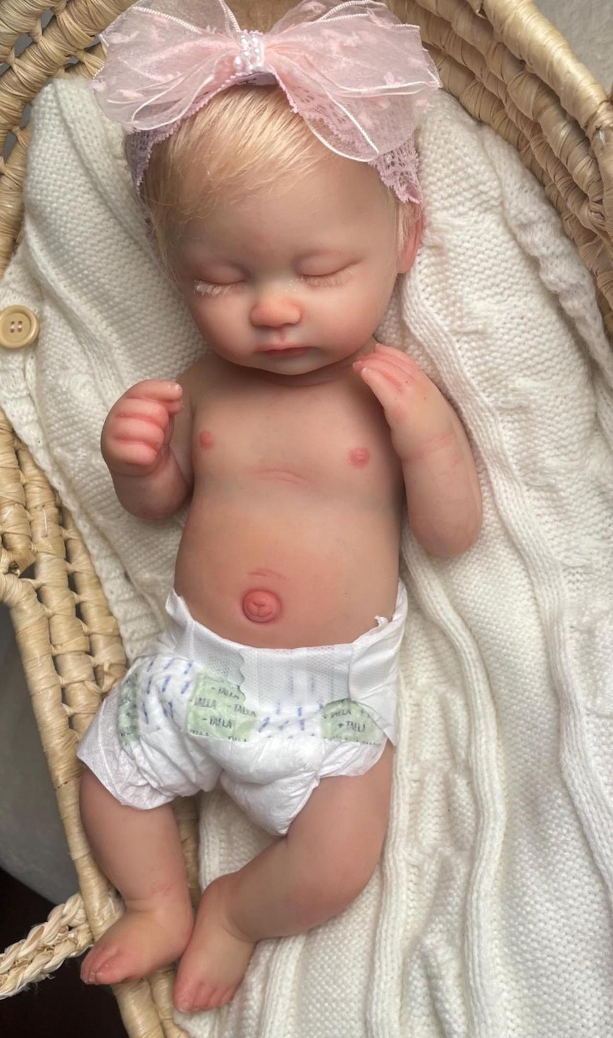 15-Inch Full Body Silicone Reborn Baby Girl – 5 lbs