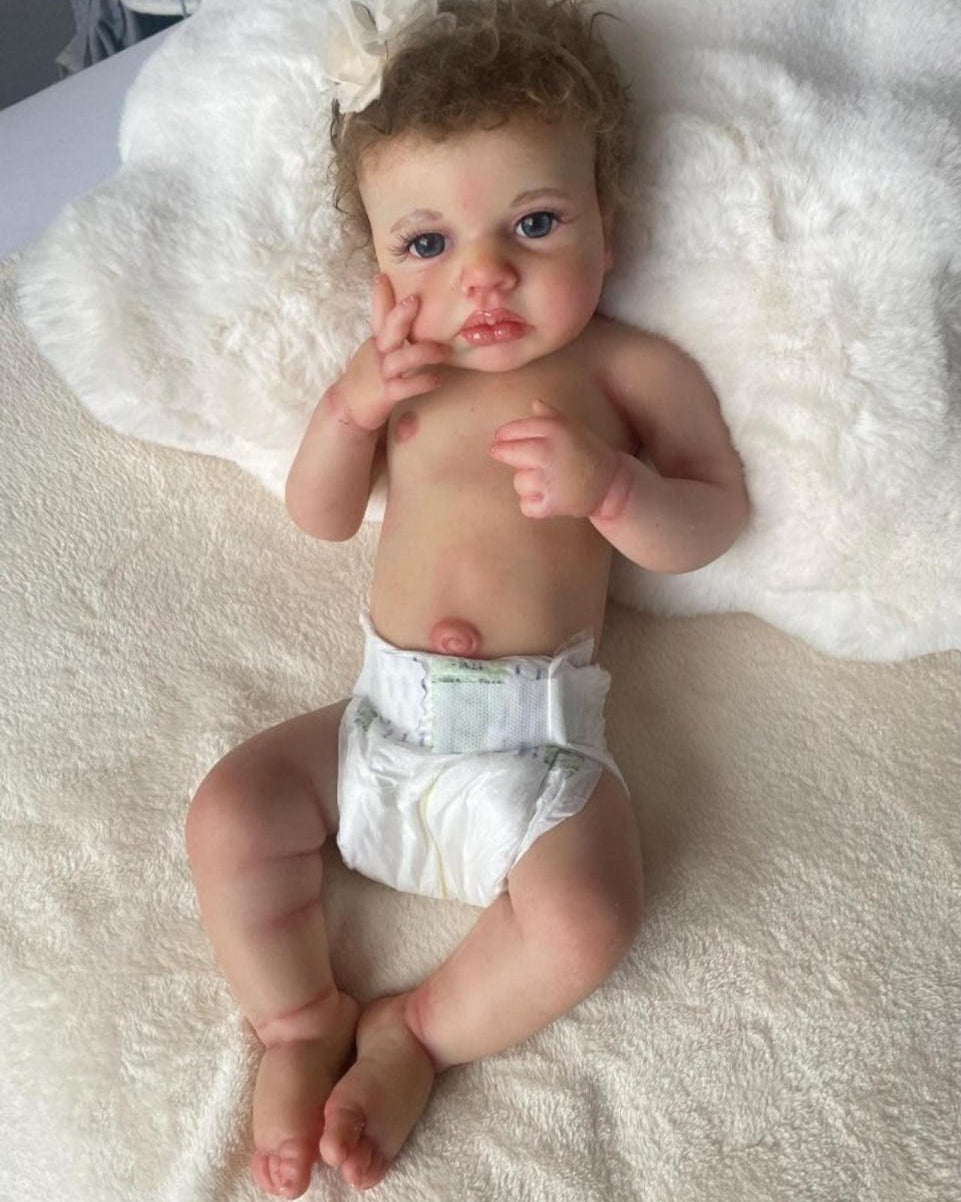 18 Inch Realistic Full Body Silicone Reborn Baby Girl Doll