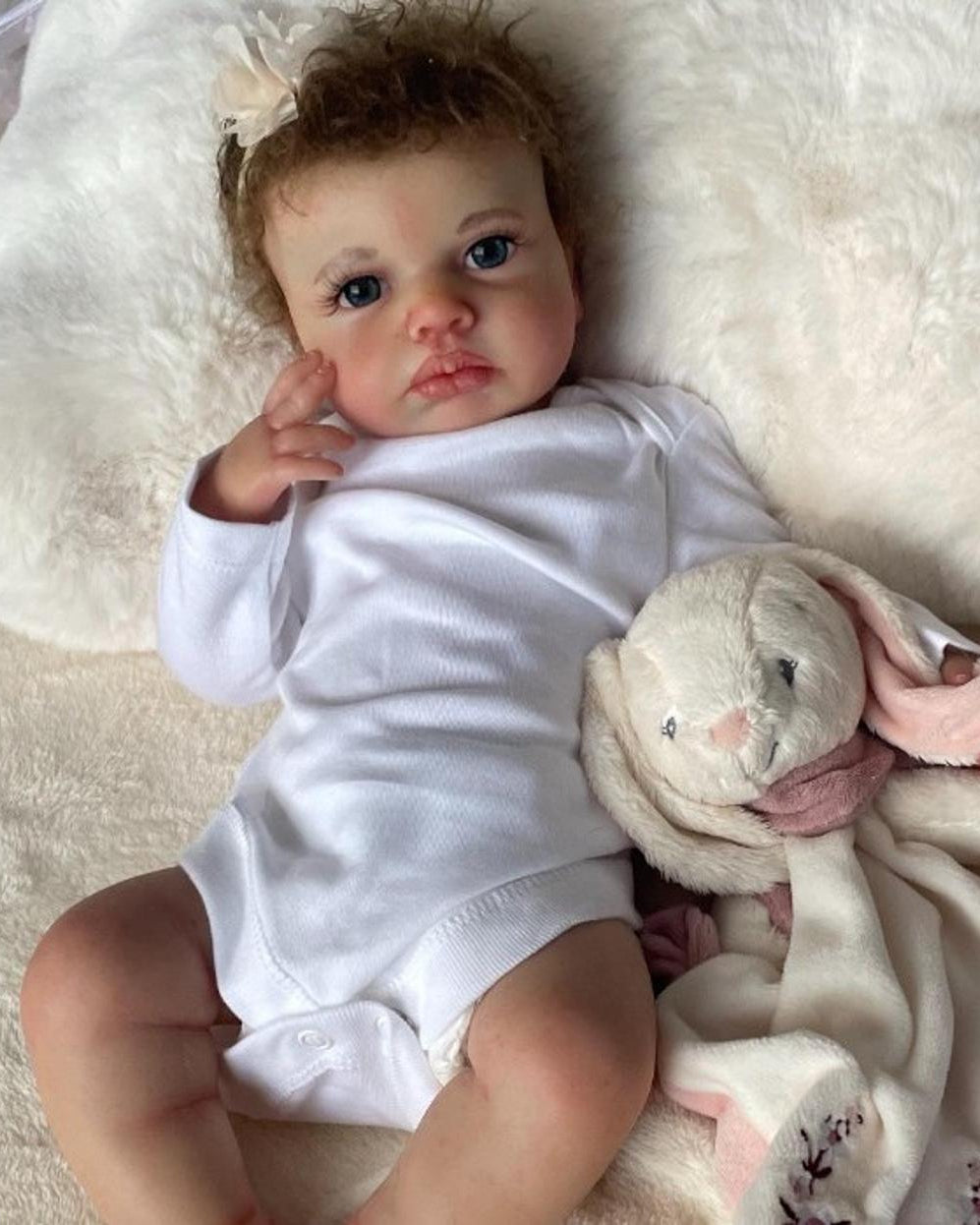 18 Inch Realistic Full Body Silicone Reborn Baby Girl Doll