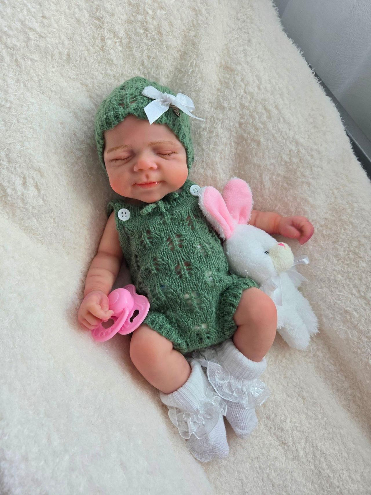 13 inch Full Silicone Baby Girl Doll Pascal