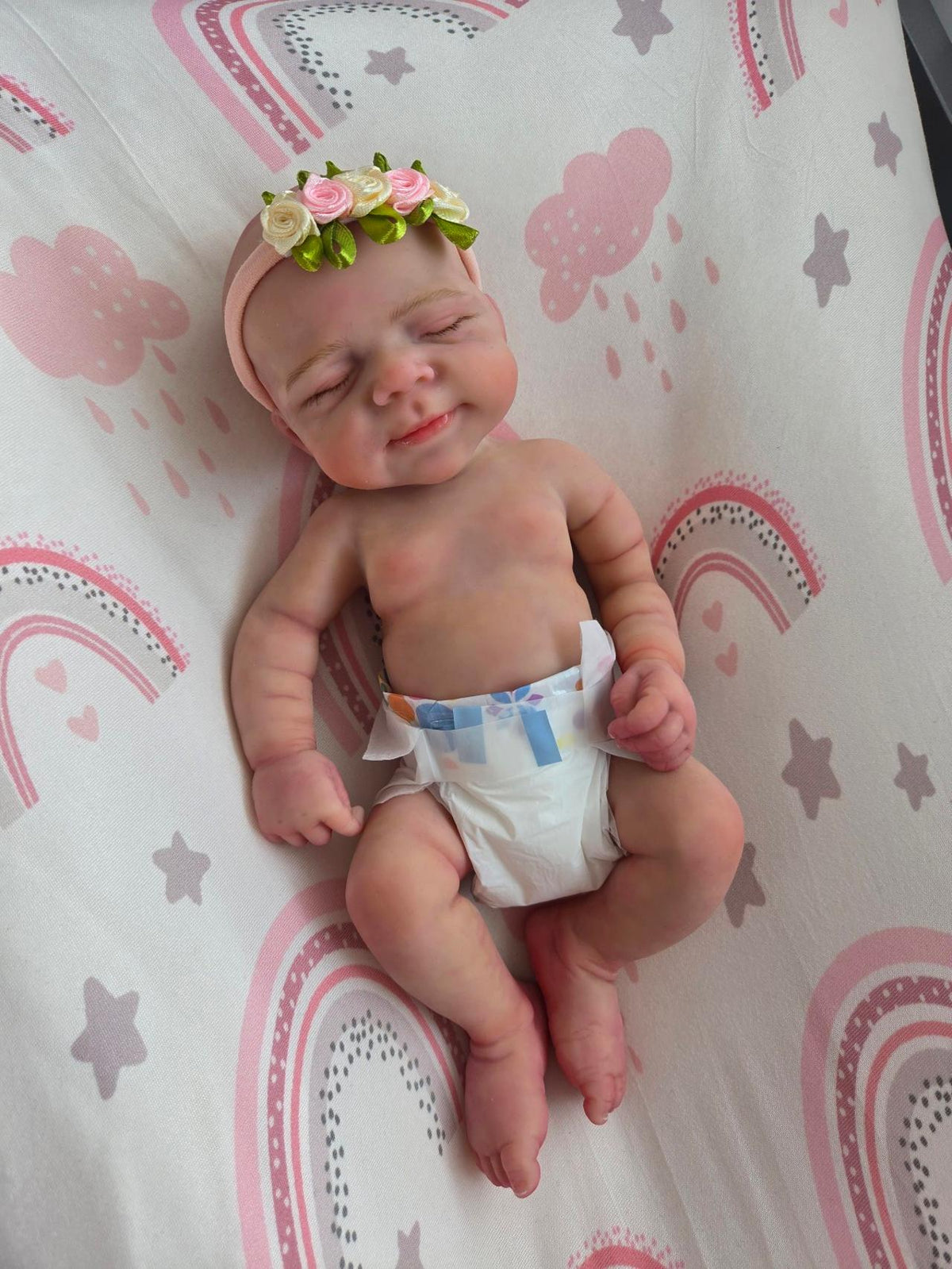 13 inch Full Silicone Baby Girl Doll Pascal