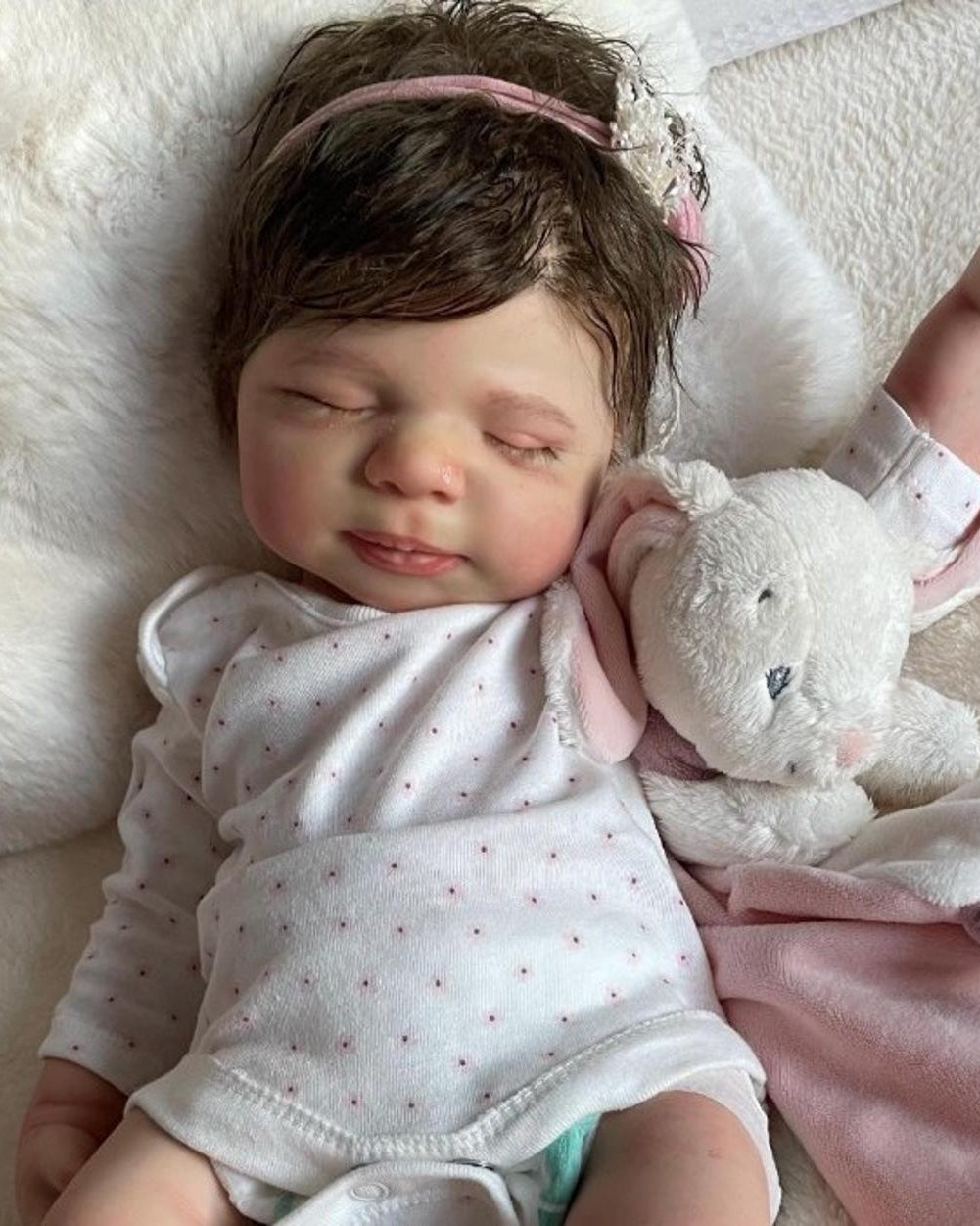 Marshmallow realistic baby doll 18 inch 6 lbs