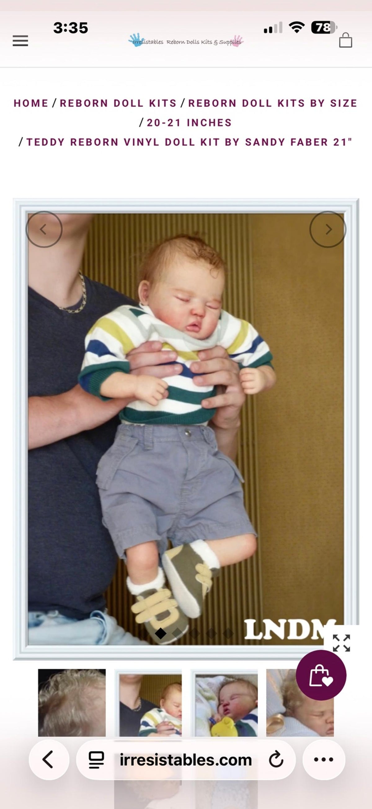 Reborn Baby Teddy by Sandy Faber – 21