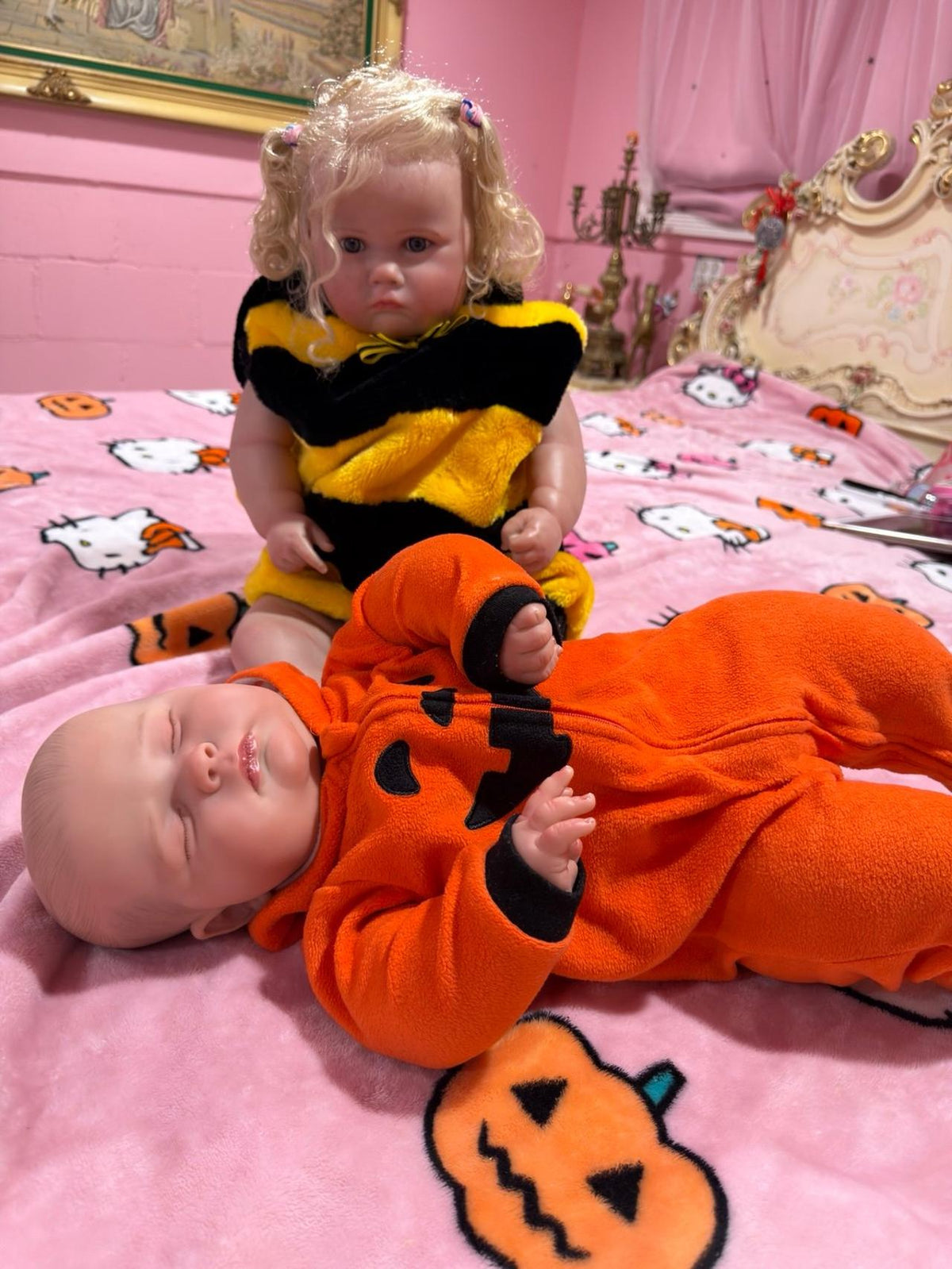 2 Reborn baby Ayakashi and Toddler Akari ready For Halloween