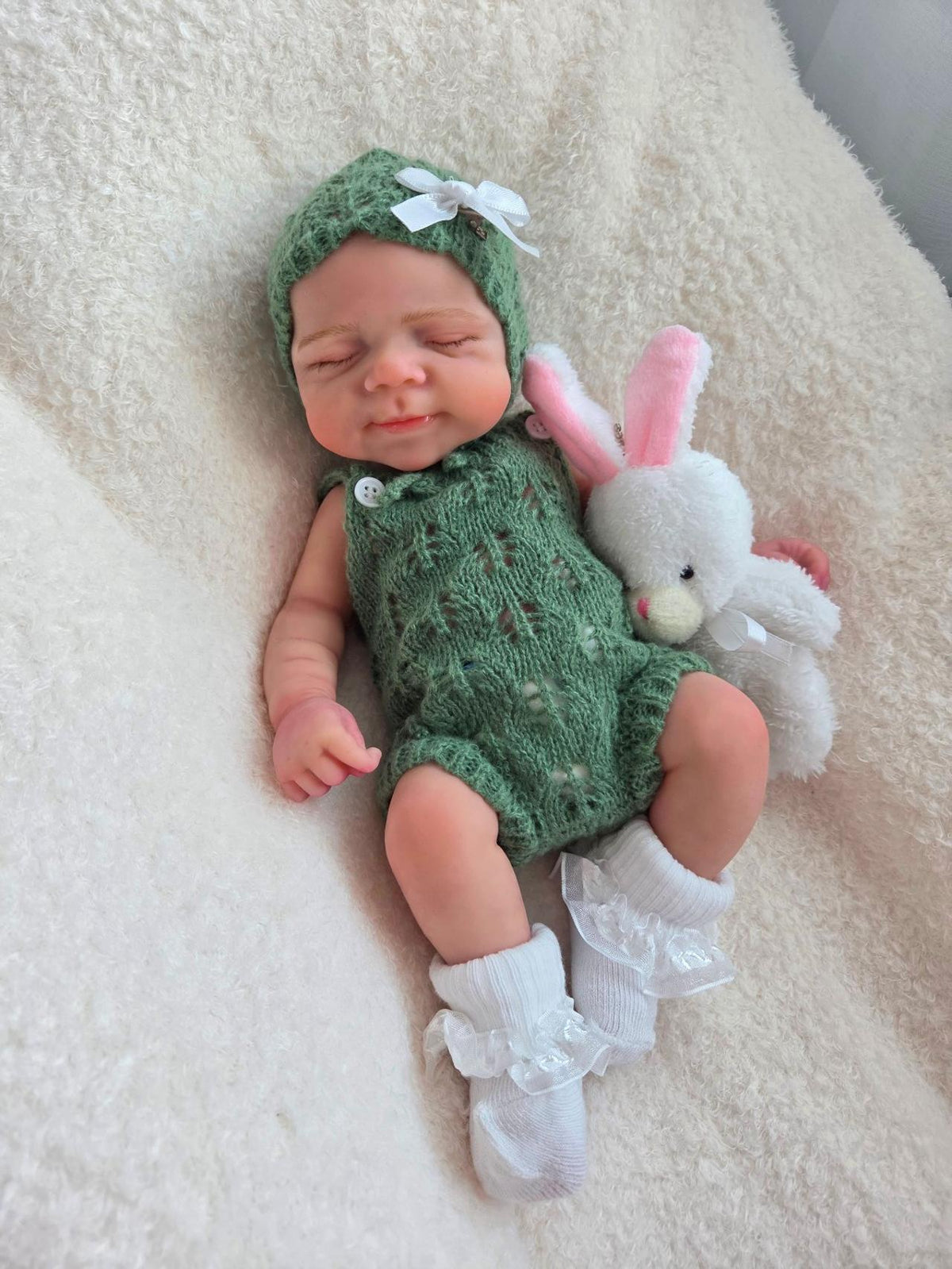 13 inch Full Silicone Baby Girl Doll Pascal