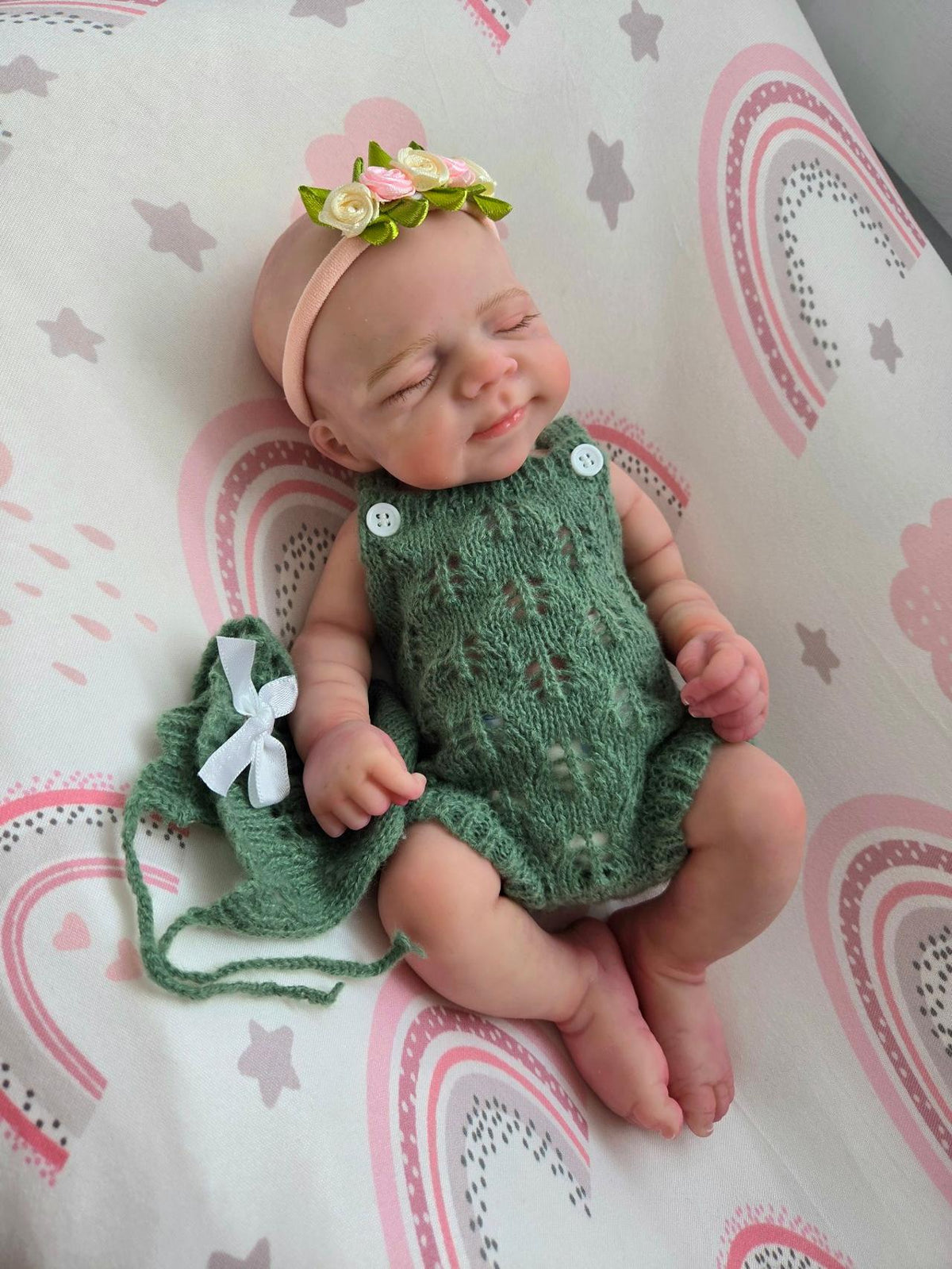 13 inch Full Silicone Baby Girl Doll Pascal