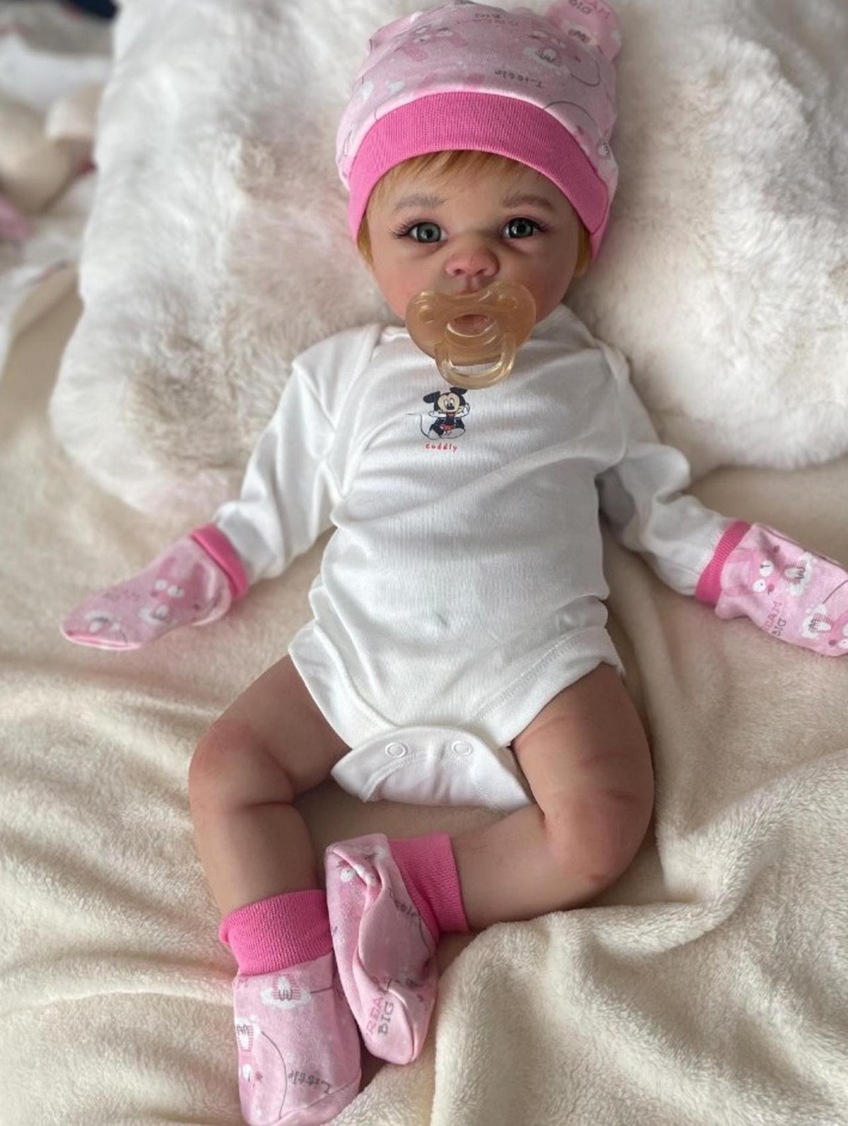 Realistic baby doll full body silicone Eco-flex 18 inch 6 lbs