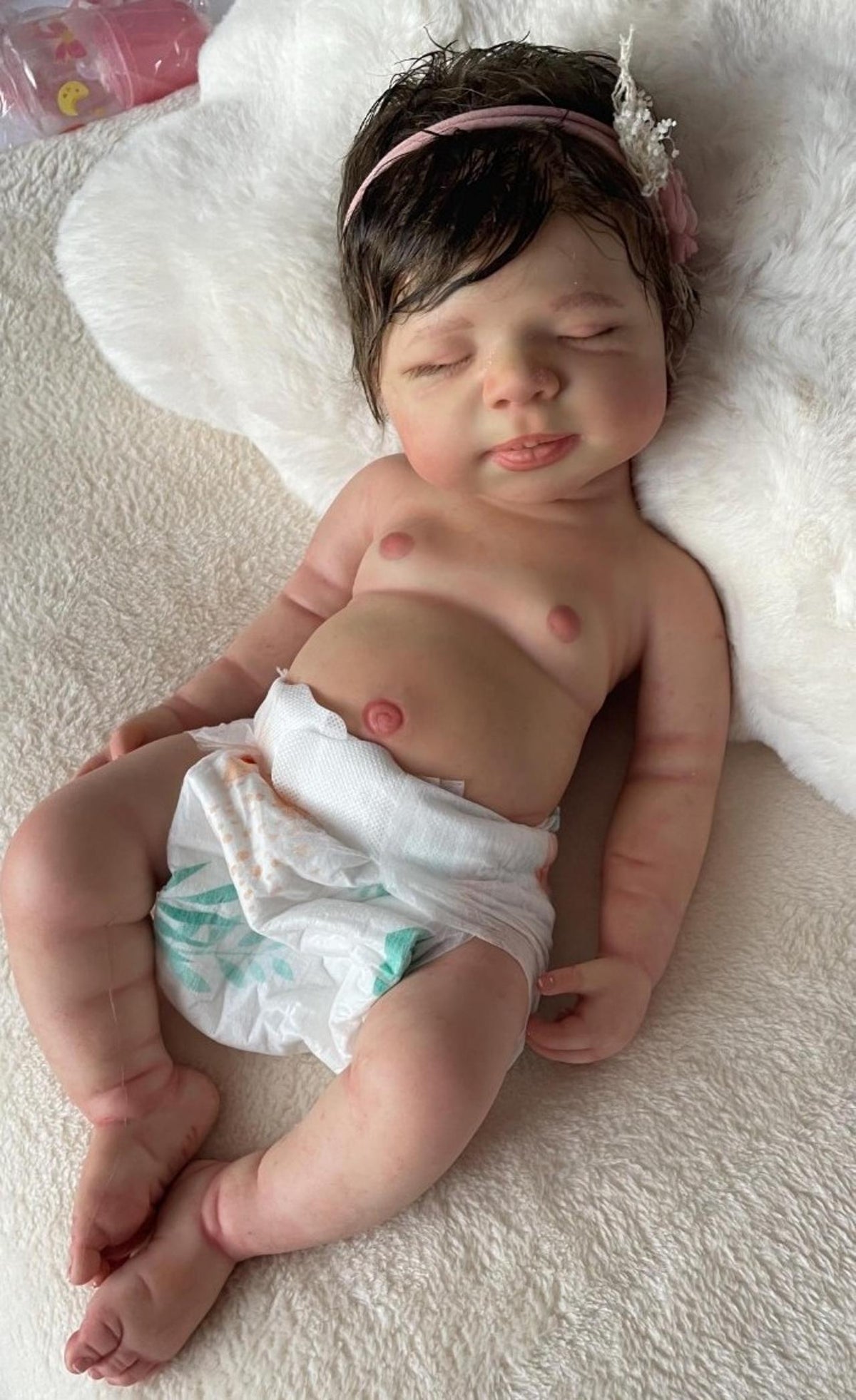 Marshmallow realistic baby doll 18 inch 6 lbs