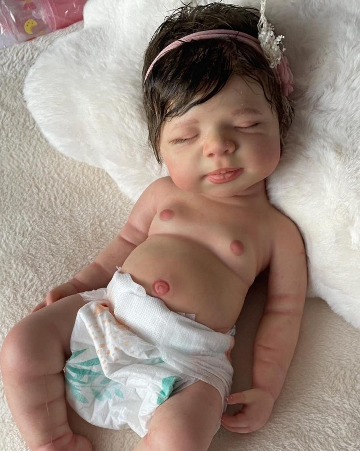 Marshmallow realistic baby doll 18 inch 6 lbs