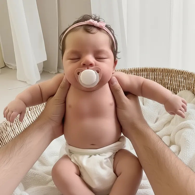 [Best Value]12''/16'' Flexible Full Body Liquid Silicone Infant Realistic Baby Boy or Girl Bover and Fukin, Handmade Soft Lifelike Bebe