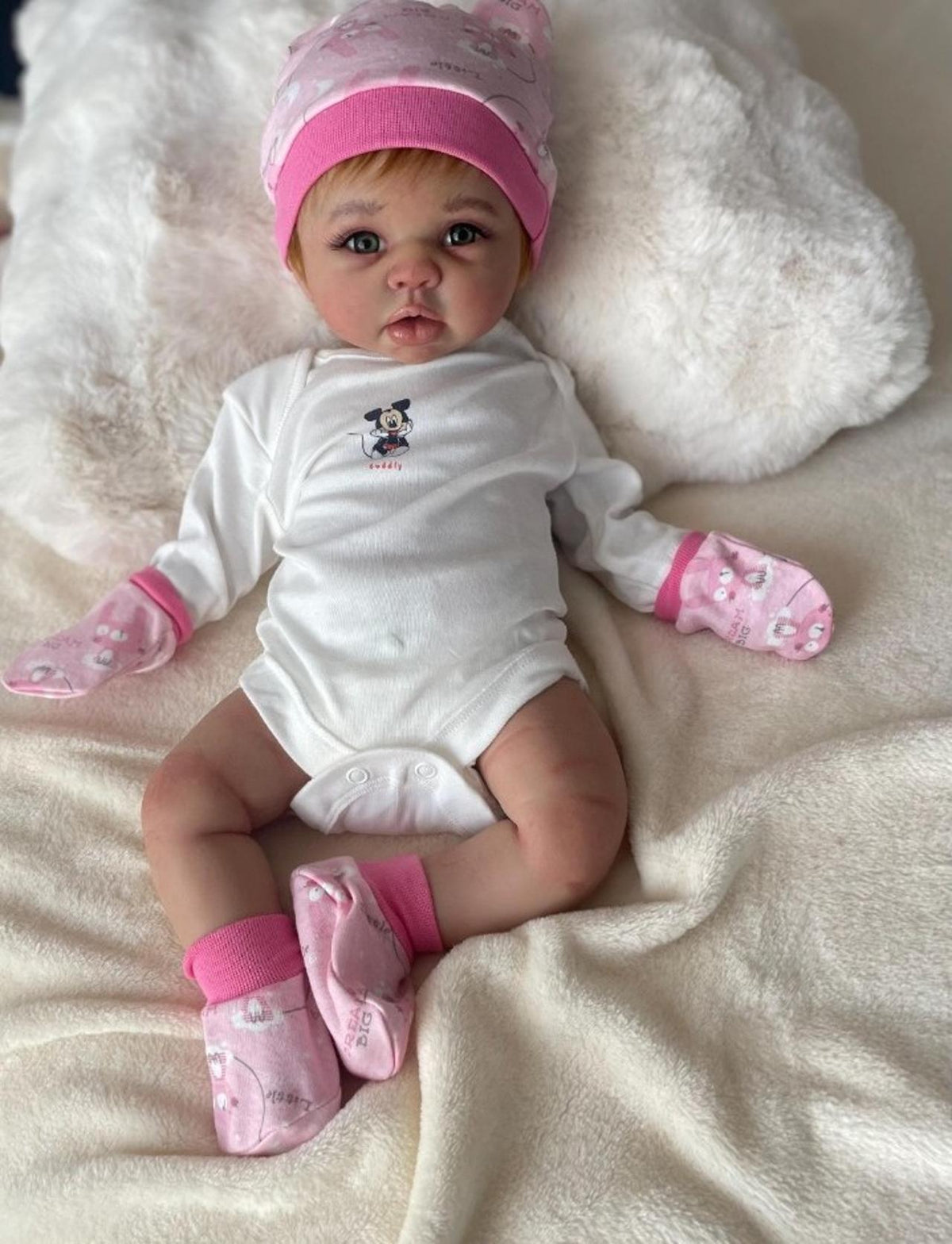 Realistic baby doll full body silicone Eco-flex 18 inch 6 lbs