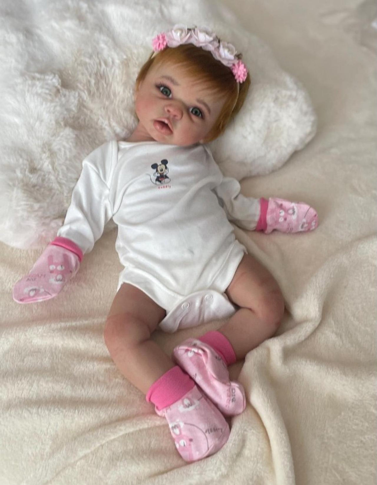 Realistic baby doll full body silicone Eco-flex 18 inch 6 lbs