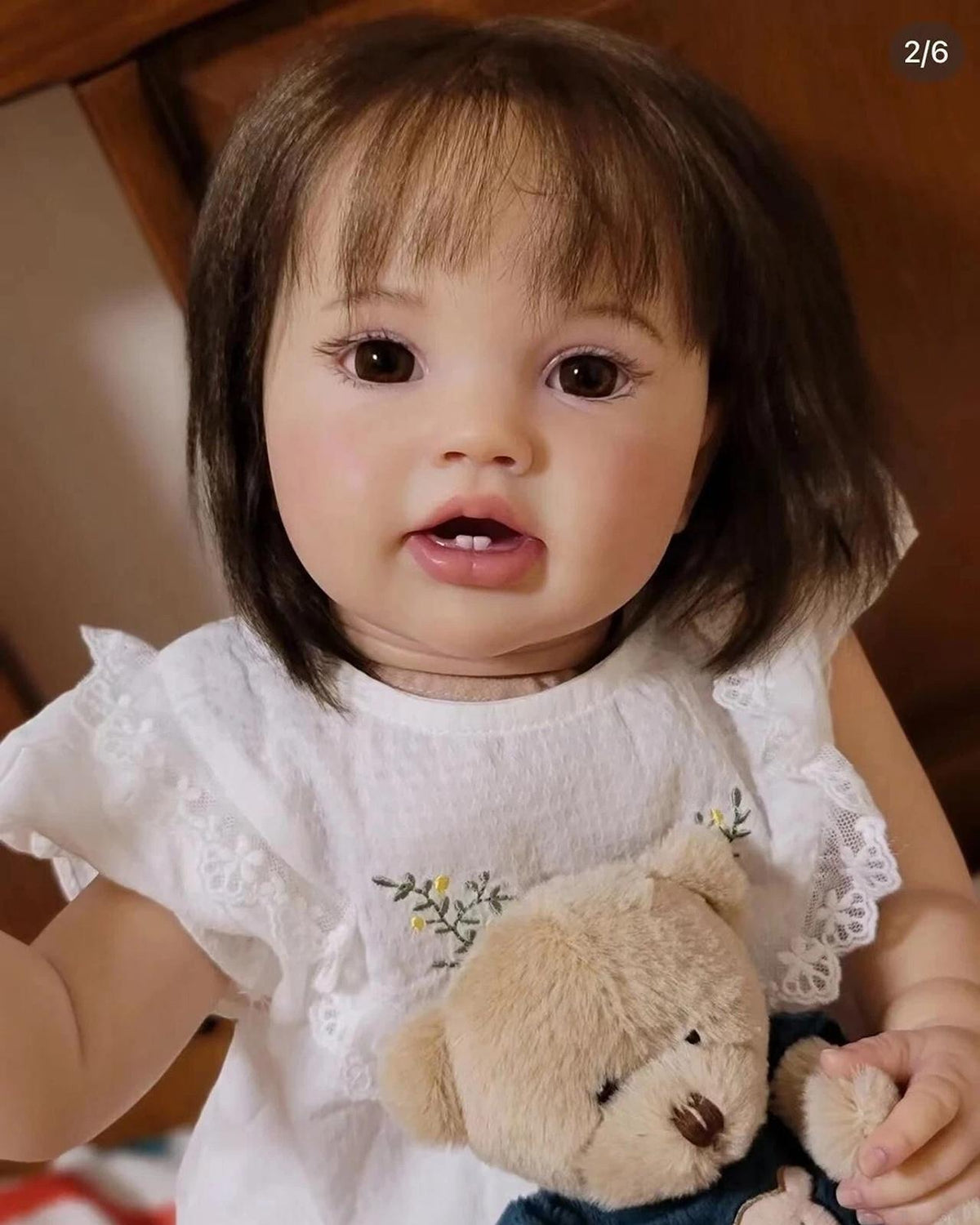 Lifelike Sweet 24in Reborn Baby Dolls Adorable Soft Body Chubby Handmade Toddler