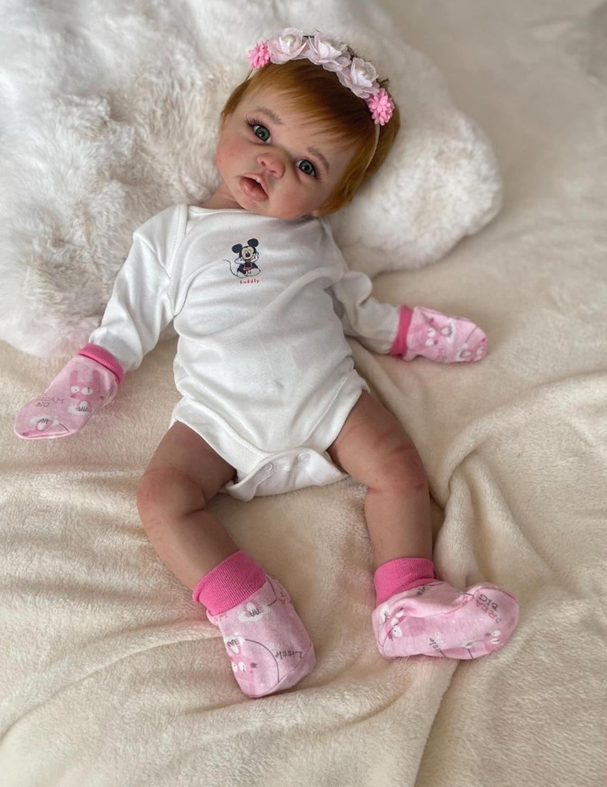 Realistic baby doll full body silicone Eco-flex 18 inch 6 lbs