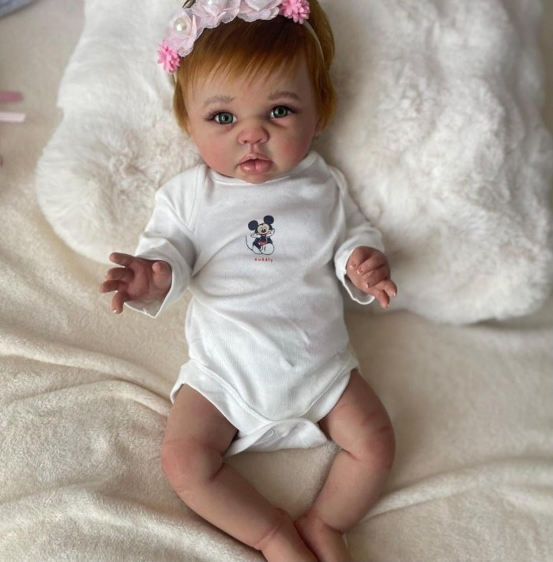 Realistic baby doll full body silicone Eco-flex 18 inch 6 lbs
