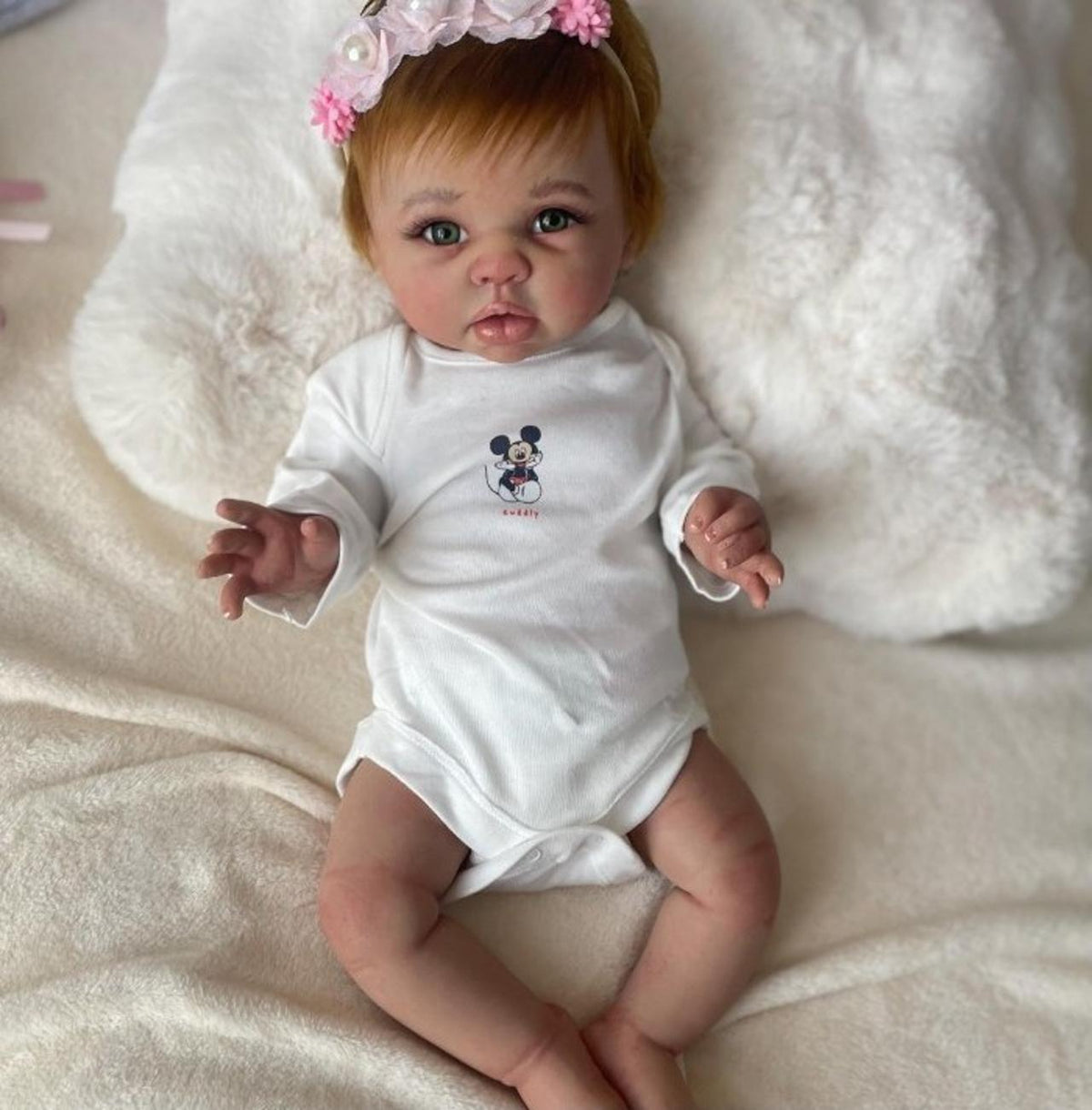 Realistic baby doll full body silicone Eco-flex 18 inch 6 lbs