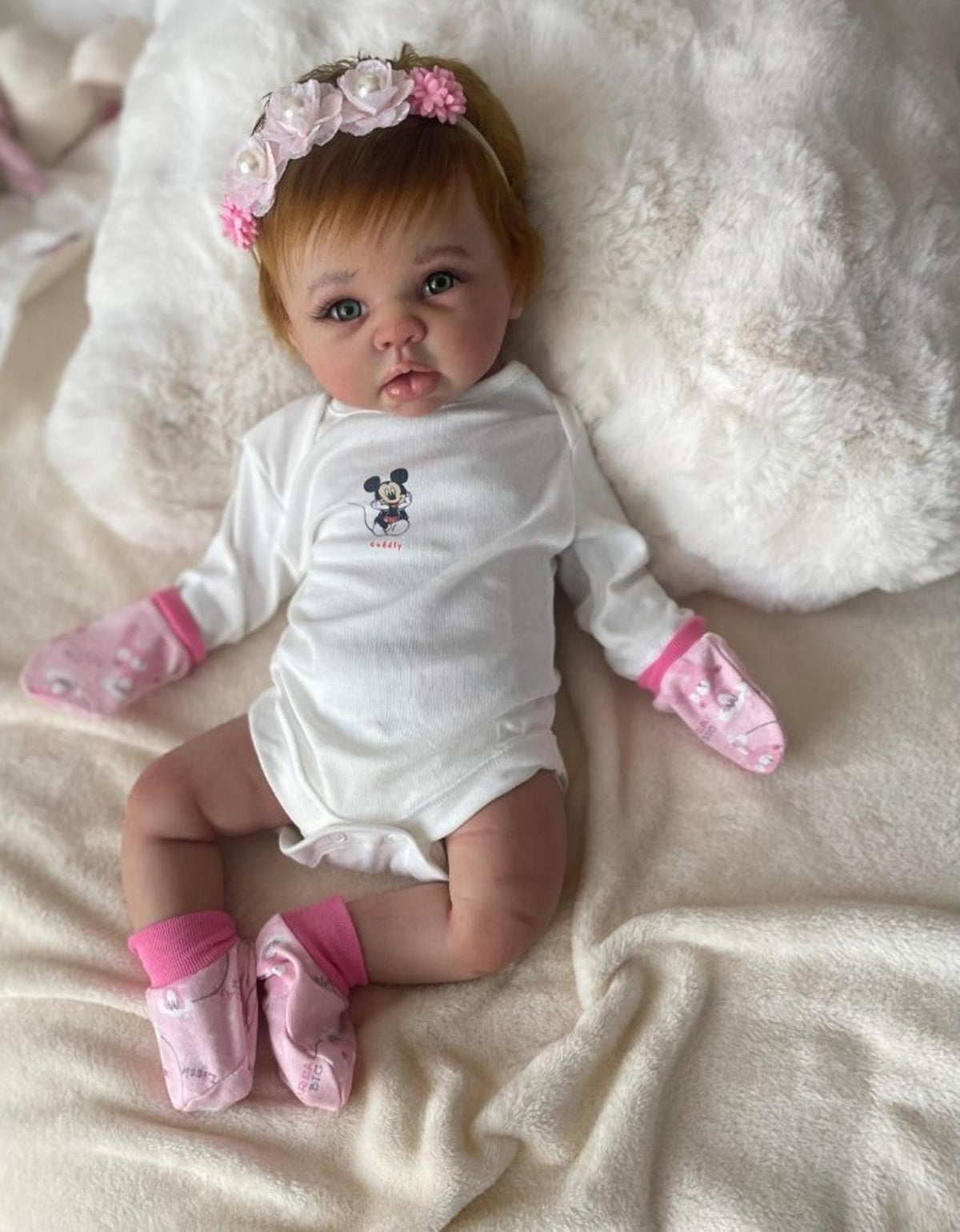 Realistic baby doll full body silicone Eco-flex 18 inch 6 lbs
