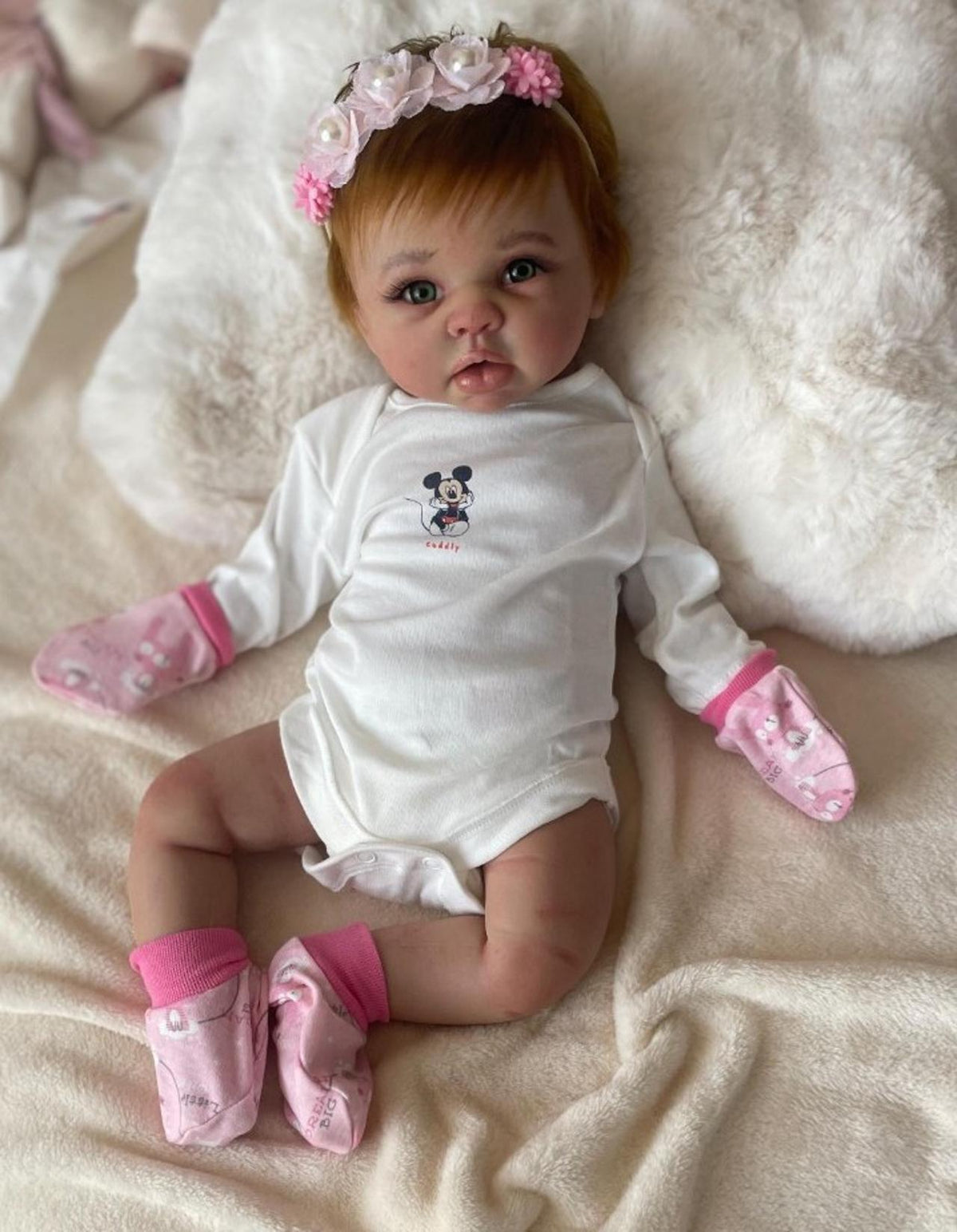 Realistic baby doll full body silicone Eco-flex 18 inch 6 lbs