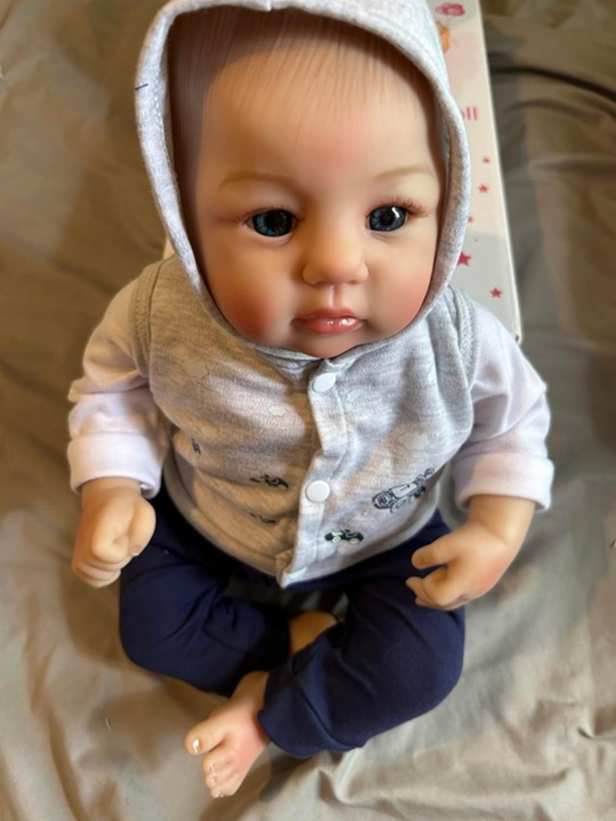 Lifelike Reborn Baby Dolls-18 Inch Realistic Newborn Baby Boy Weighted Cloth Bod